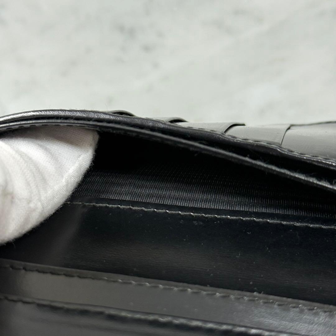 GUCCI グッチ 長財布 ブラック 黒 ロゴ G ロック 金 艶有り