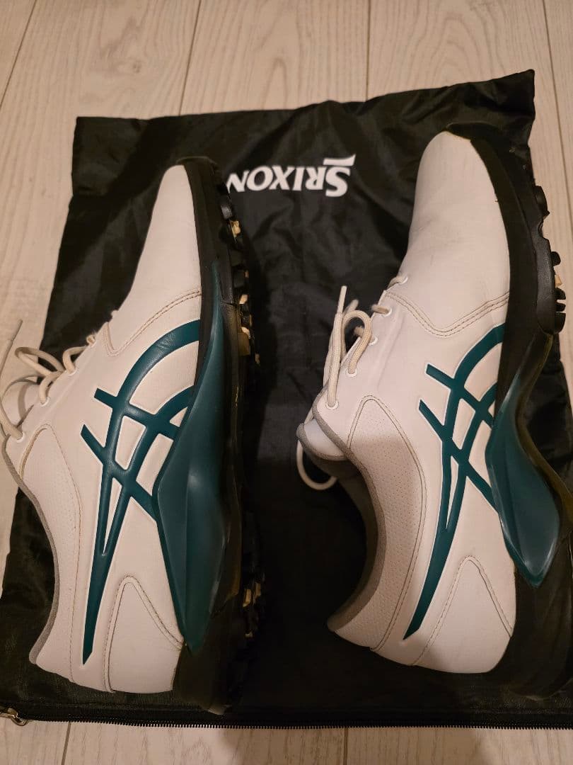 アシックス ゴルフシューズ　グリーン 27.5センチ