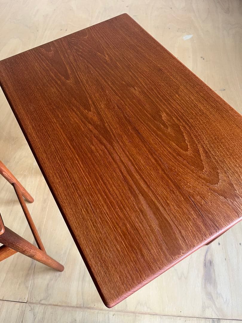 Hans J. Wegner AT40ネストテーブル チーク無垢材 ウェグナー