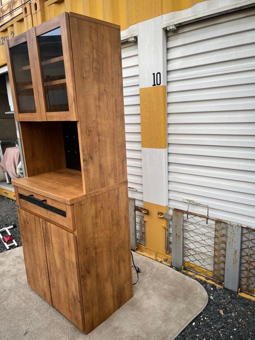 【引取のみ】キッチンボード kayla ケイラ 幅70cmタイプ 2口コンセント