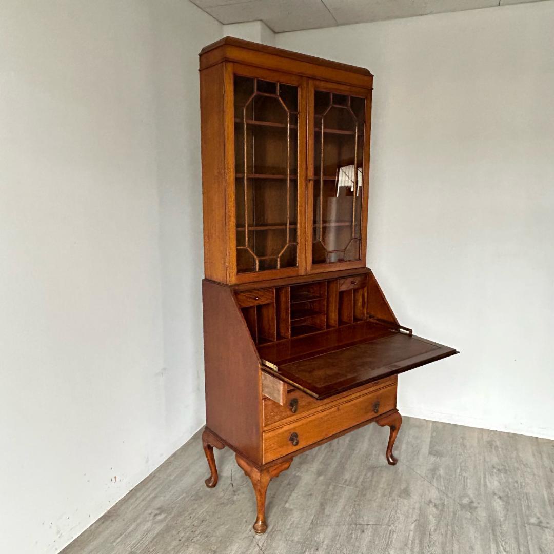 【最終値下げ】イギリス アンティーク 家具 ビューローブックケース 353A
