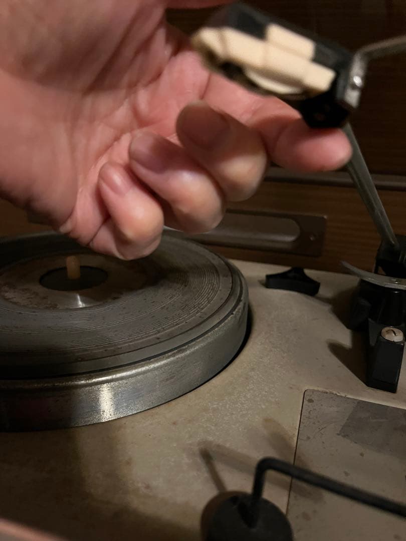 アンティークステレオナショナル　昭和レトロ　可動テスト済み　ヴィンテージステレオ