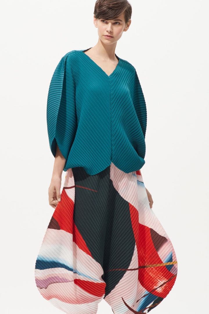 【ISSEY MIYAKE】19ss 総柄 変形シルエット サルエルパンツ 2