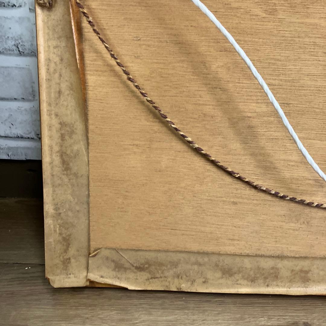 松庵 武比古 作 扇 虎 額装 伝統工芸 縁起物 金工芸 彫金 壁掛け 立掛け