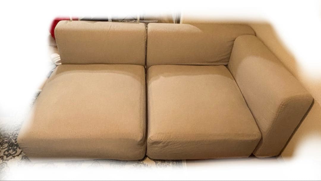 【手渡し可能】 格安　無印良品 ユニットソファ 大　カバー付き