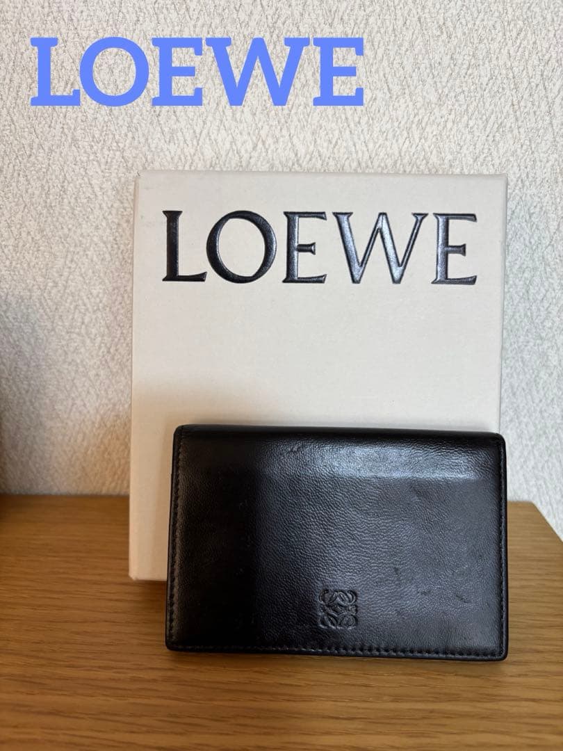 ☆SALE☆ロエベ LOEWE名刺入れ カードケース パスケース ブラック