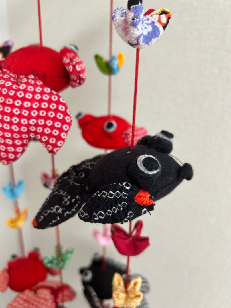 金魚の吊り飾り　吊るし飾り　吊るし雛　さげもん　ハンドメイド