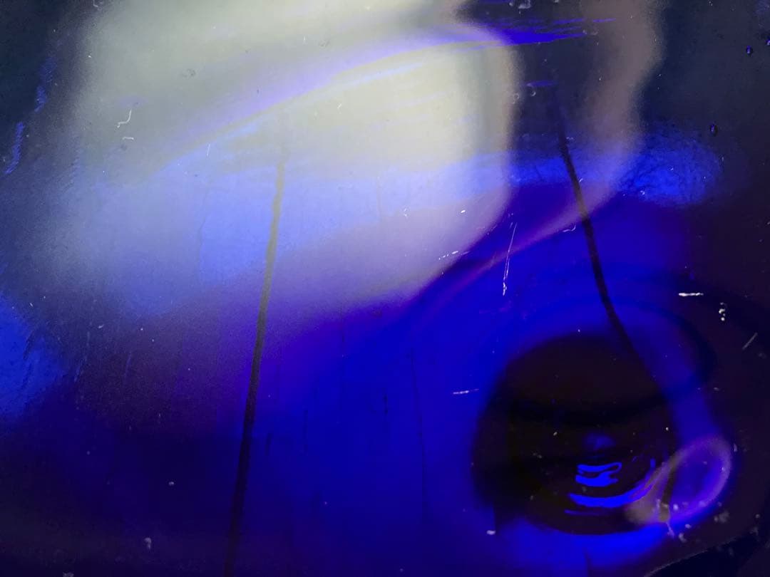 未使用⭐︎国産⭐︎ガラス大皿⭐︎作家⭐︎インテリア⭐︎花器