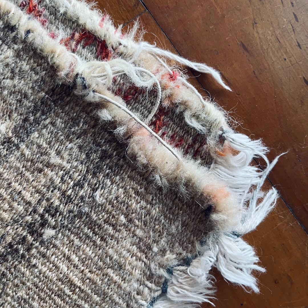 手織りアンティーク絨毯 トライバルラグ ヴィンテージ ギャッベ キリム 一点物