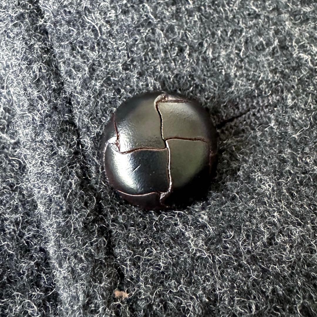 DANTON ウールモッサコート サイズ40 くるみボタン グレー ダントン