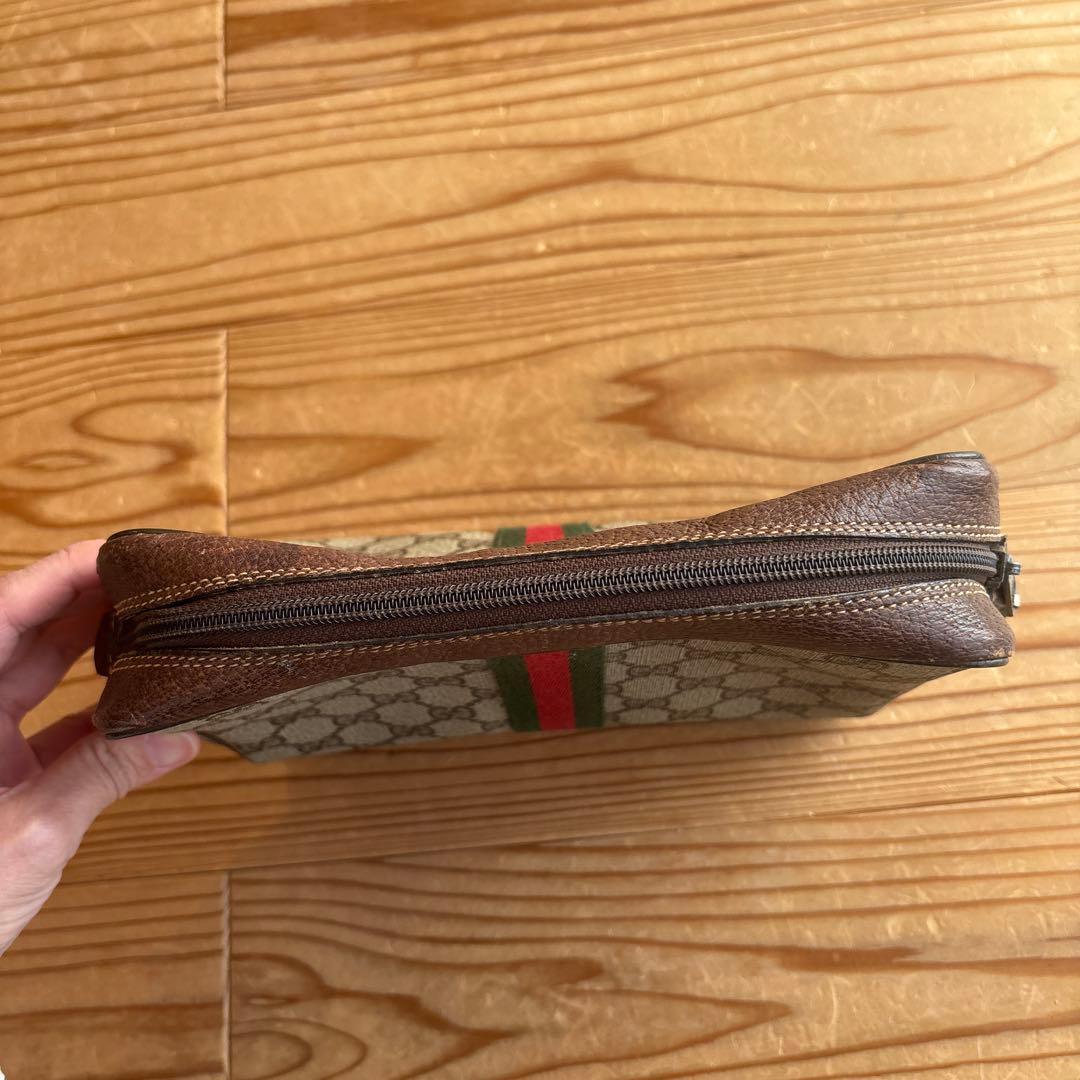 オールドグッチ　シェリーライン　ポーチ　クラッチバッグ