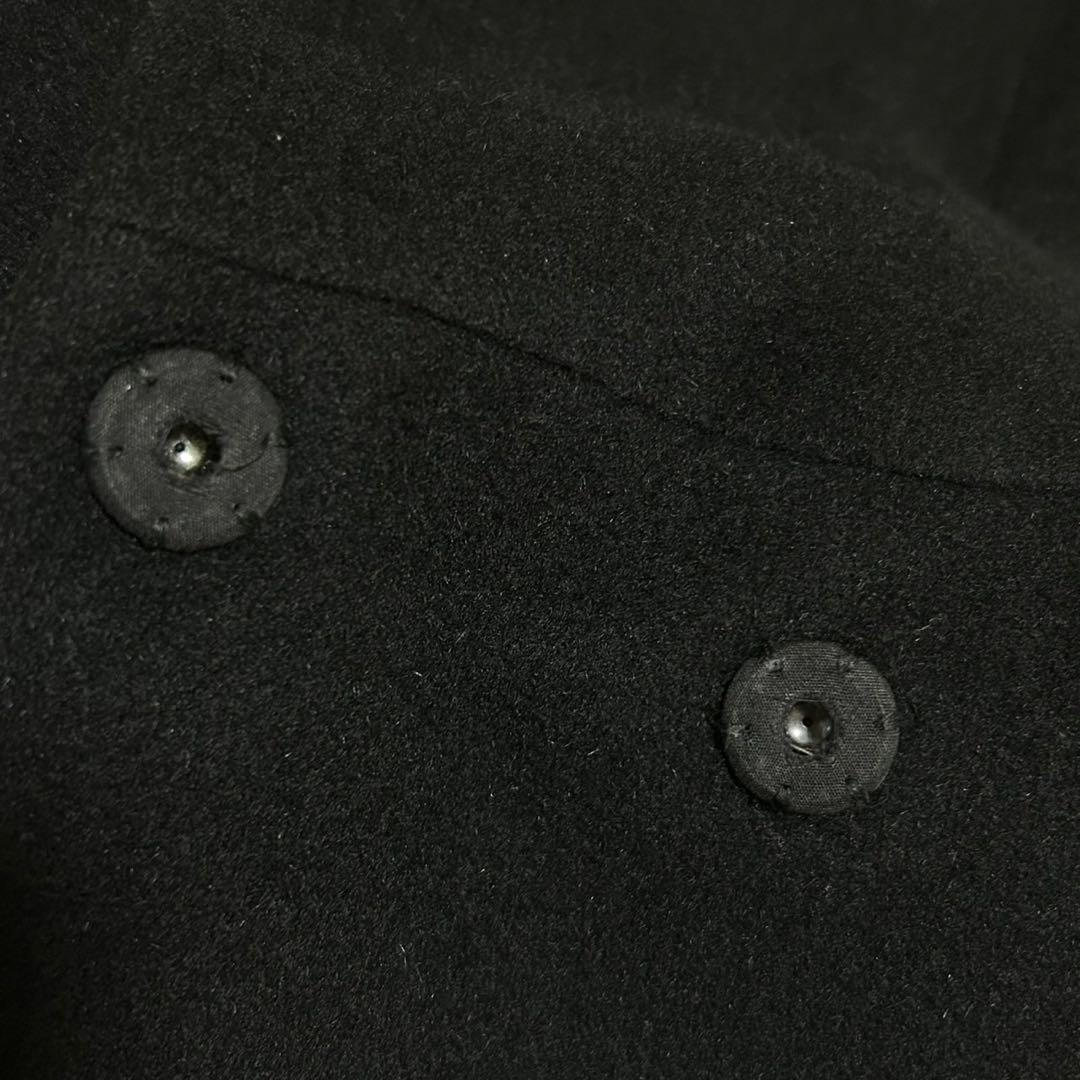 美品　アナイ　アンゴラ混　ボリュームショールカラー　シャルムショートコート　黒