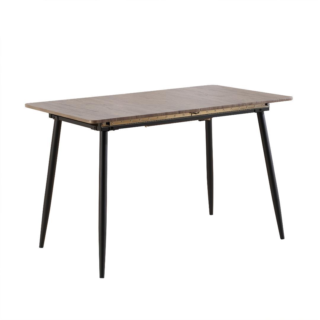 タイムセール！伸長式ダイニングテーブル　120~160cm伸縮可能　GREY