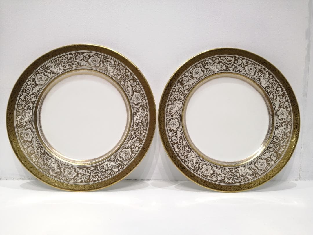 1【最高級】 希少 MINTON ミントン 24金 27cm 英国 大皿