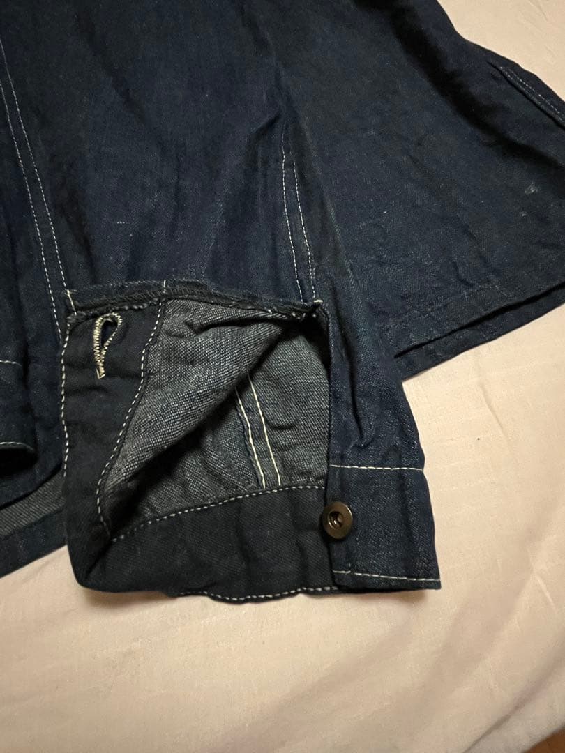 レア　ビンテージ カバーオール ピンロックアルミジップ 濃紺