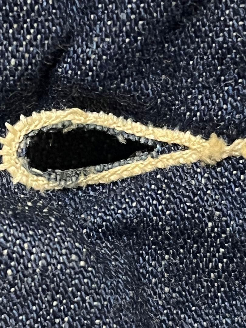 レア　ビンテージ カバーオール ピンロックアルミジップ 濃紺