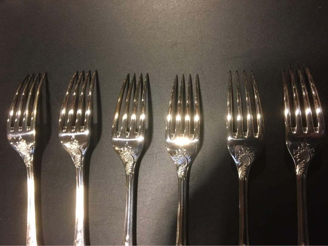 ６本クリストフルテーブルマルリーフォーク20.5cm