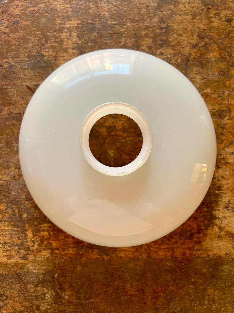 大正ロマン　切子縁赤電笠　和ガラス　灯り　照明　アンティーク　古道具