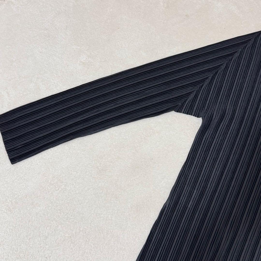 極美品✨PLEATS PLEASE プリーツ　長袖　ブラック　Lサイズ