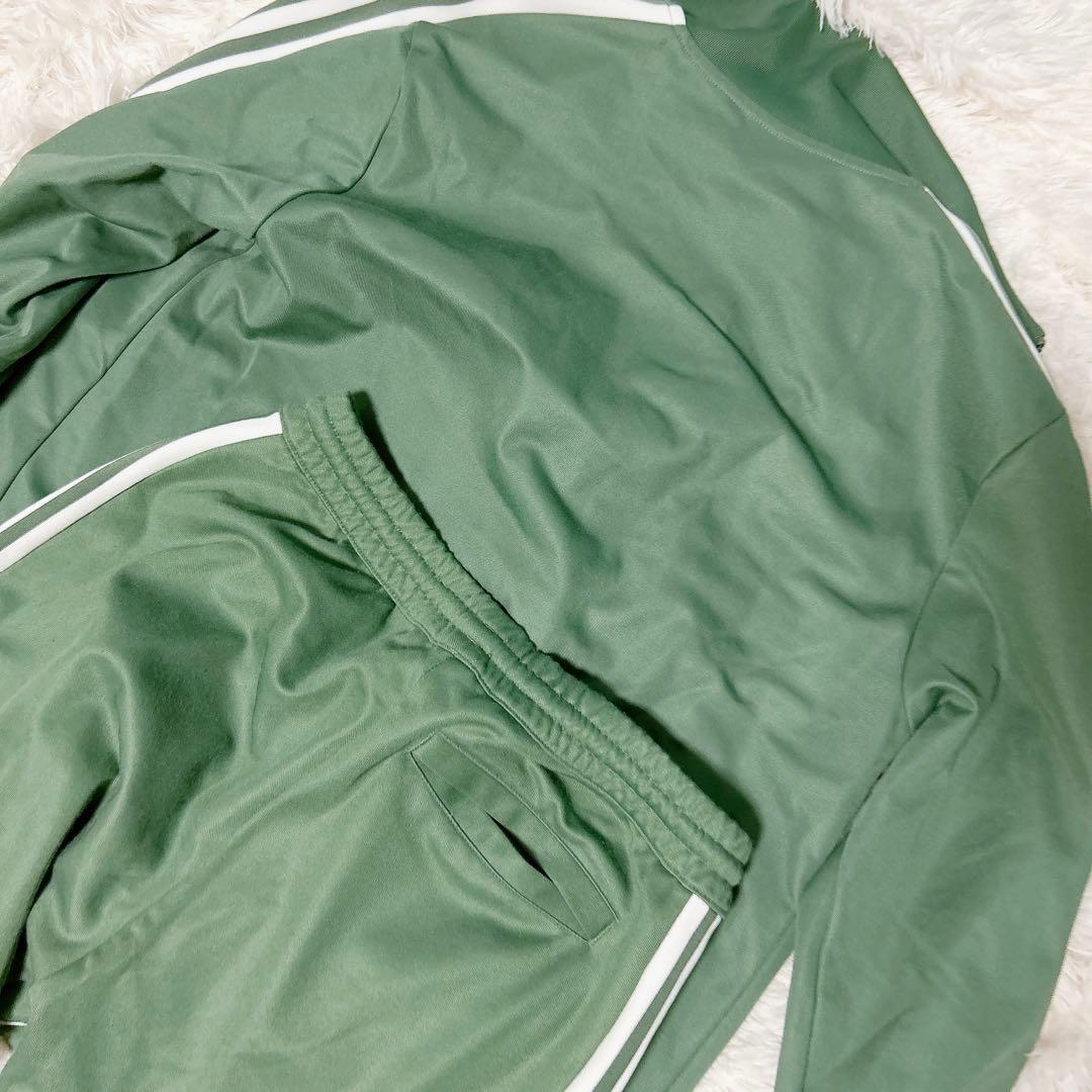 adidas original 上下セット ジャージ グリーン 緑 ビッグサイズ