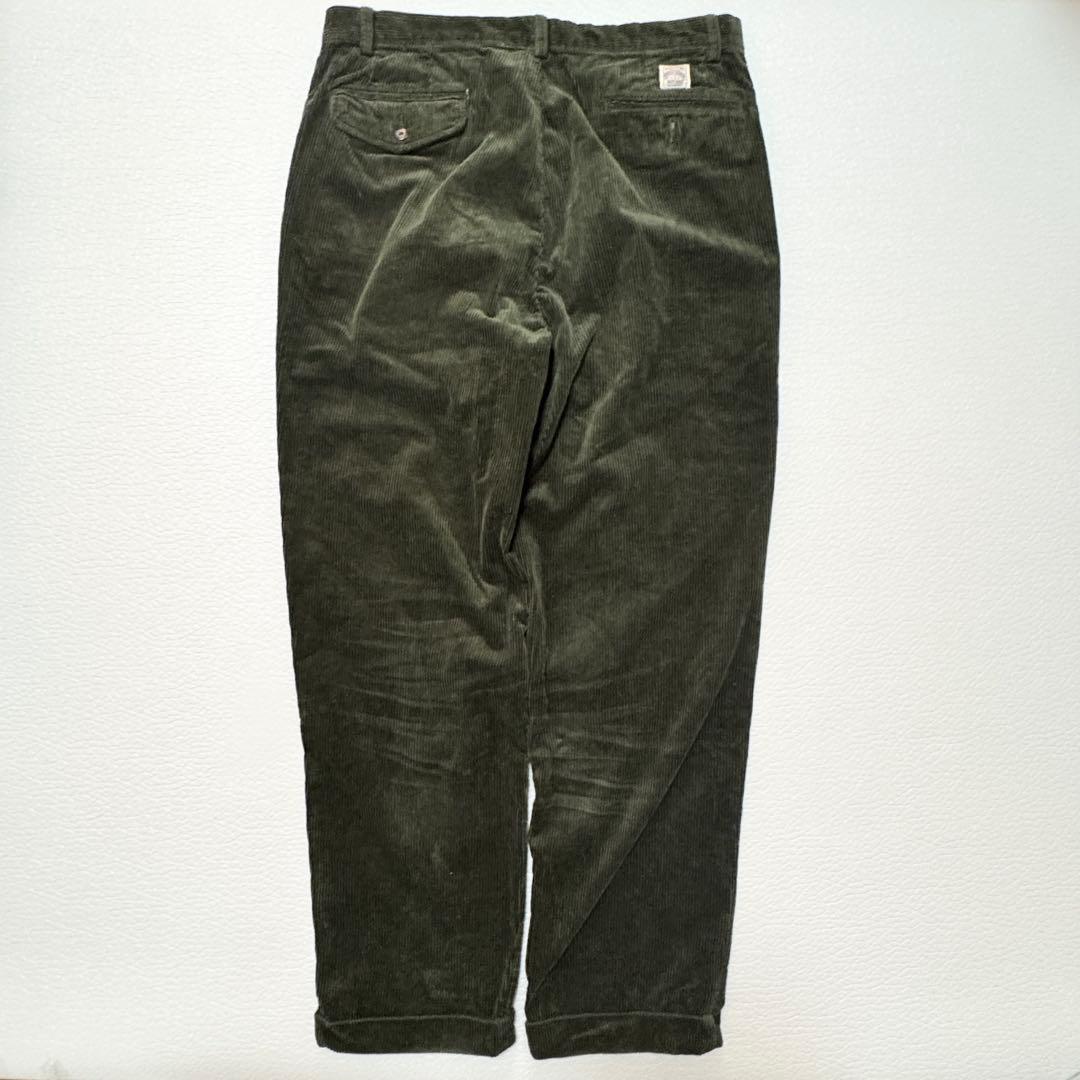 希少 ラルフローレン コーデュロイ ワークパンツ 34 ダークグリーン 太畝