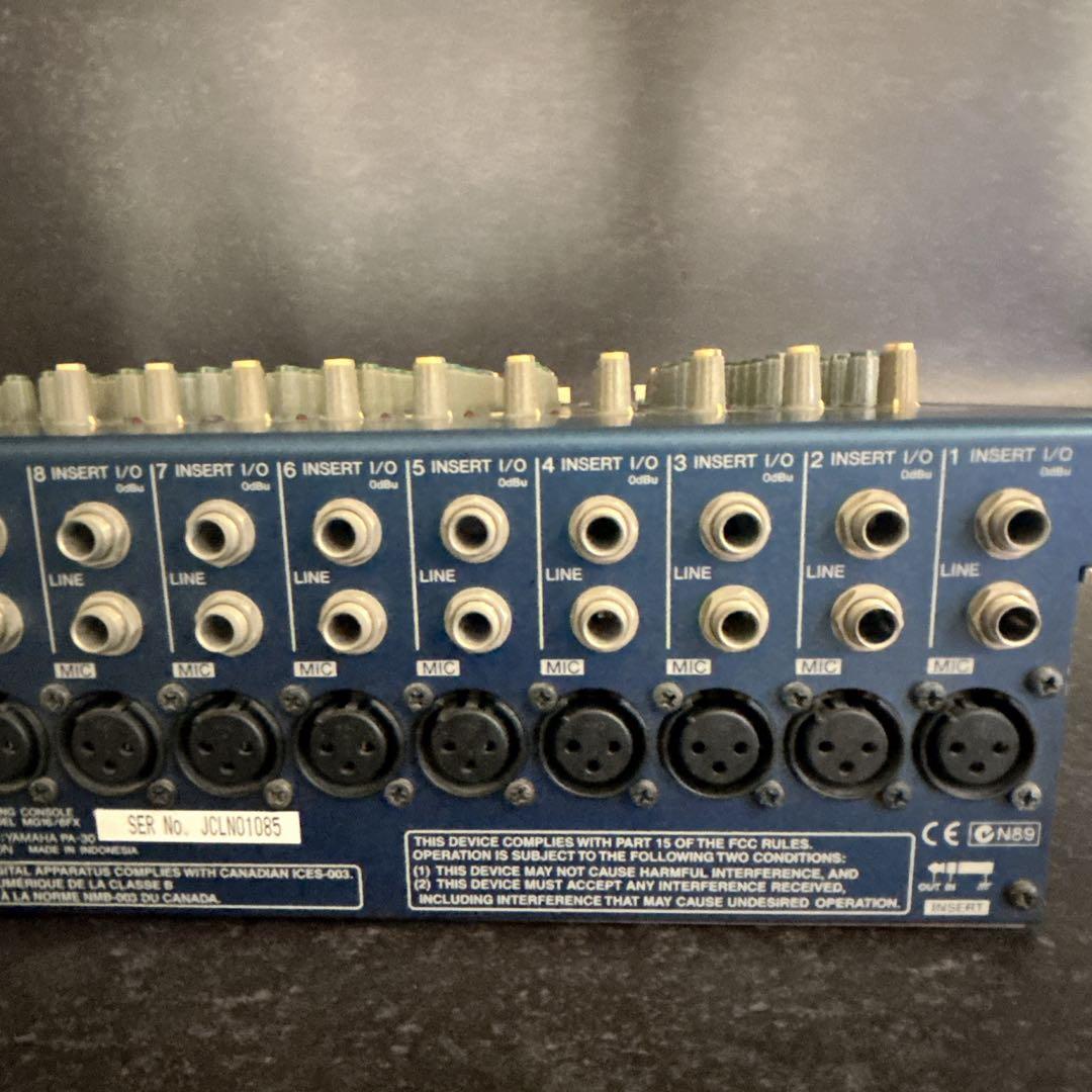【美品】YAMAHA MG16/6FX アナログミキサー ミキシングコンソール