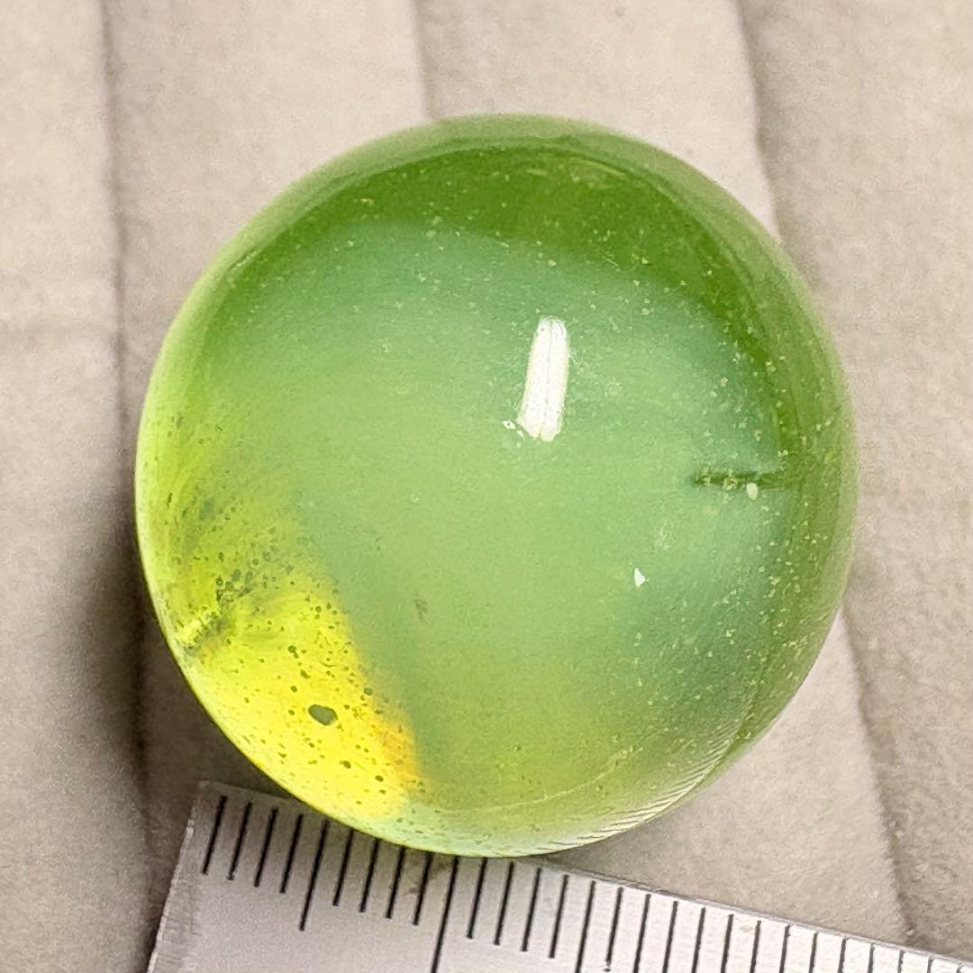 大粒 ウランガラス ビー玉 ディプレッショングラス マーブル 難あり 汚れあり