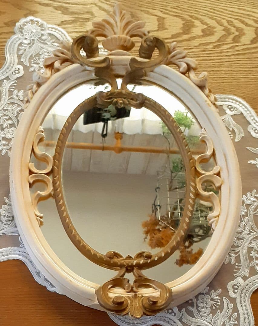 アンティーク ロココ調 コンソール ミラー