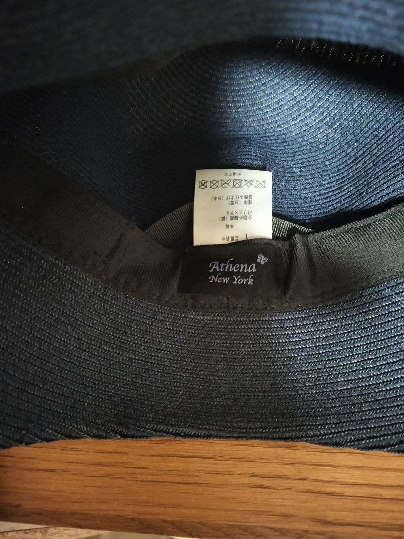 【新品未使用、希少！】Athena New York 帽子 ネイビー