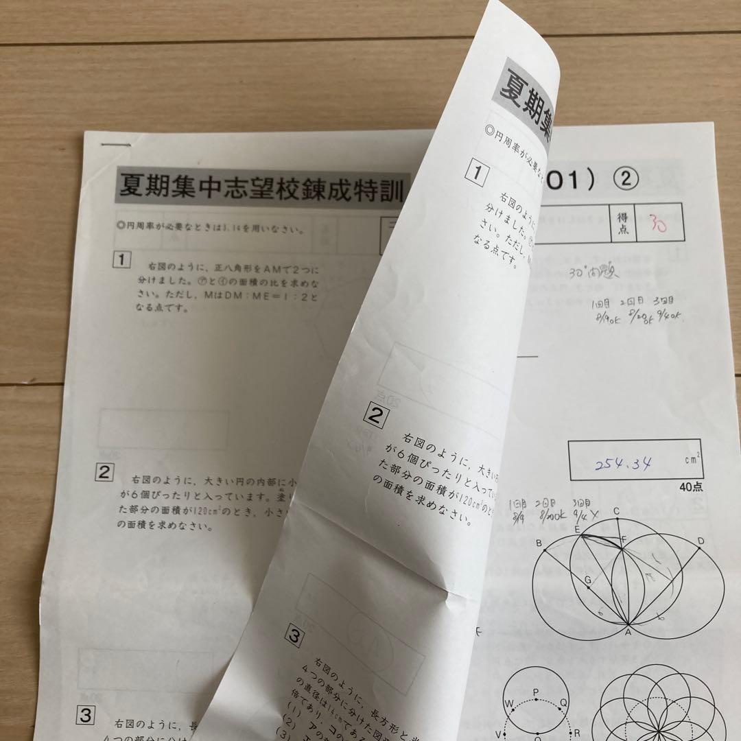 2025年組　サピックス　開成　夏期　志望校別