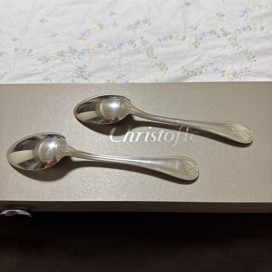 クリストフル　スターリングシルバーテーブルスプーン　マルメゾン