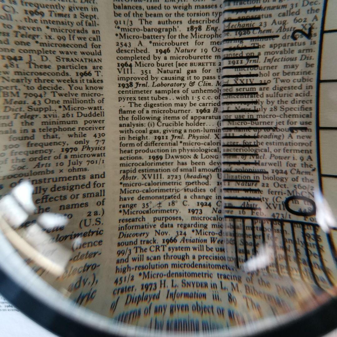 縮刷版 OED オックスフォード英語辞典　１巻本　拡大鏡・ユーザーガイド付き