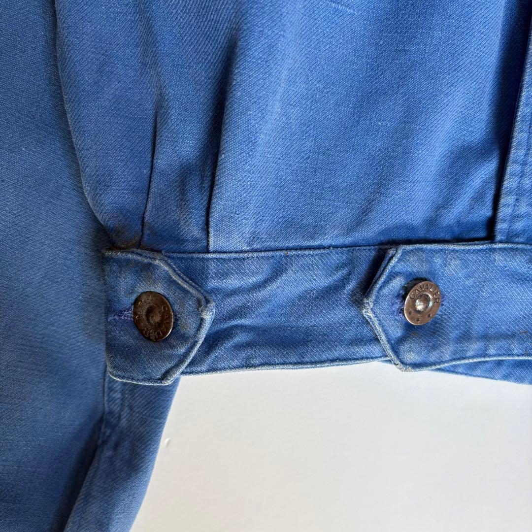 40s〜50s ヴィンテージ フレンチ ワークジャケット パッチワーク 古着