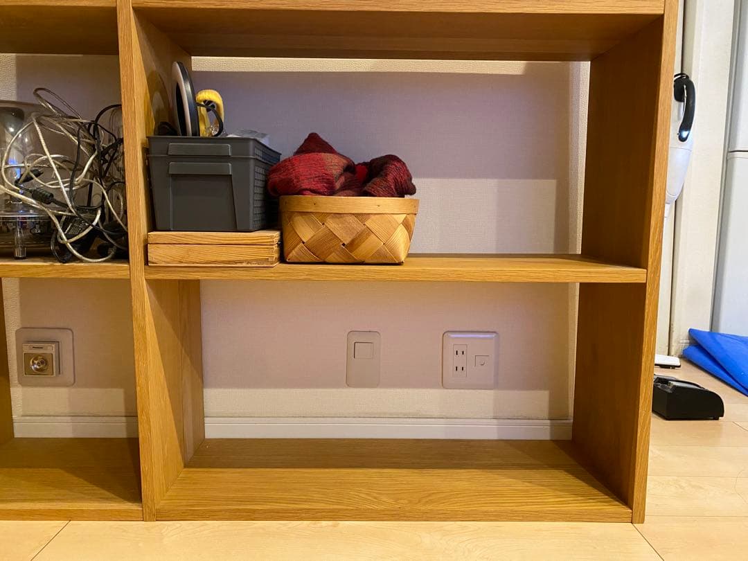 無印良品 スタッキングシェルフ オーク材 本棚