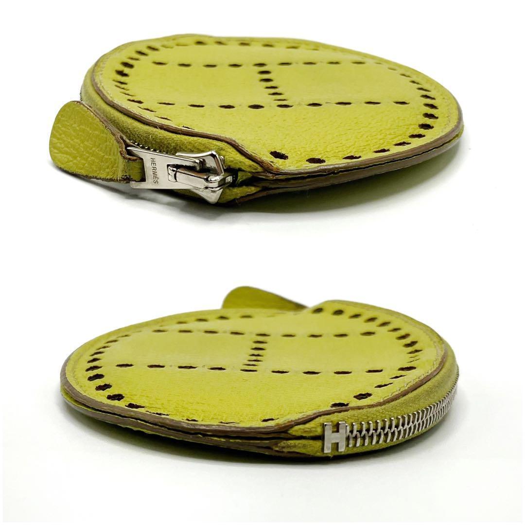 良品✨ エルメス エヴリン ケース 小銭入れ レザー イエロー