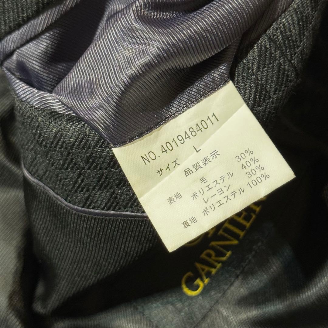 【美品】ガルニエ　ダブル　3ピース　セットアップ　Lサイズ