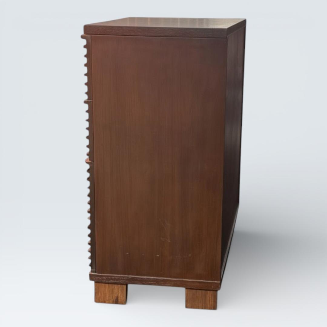 ルーバーキャビネット 幅85cm 木製 リビングボード 隠せる収納