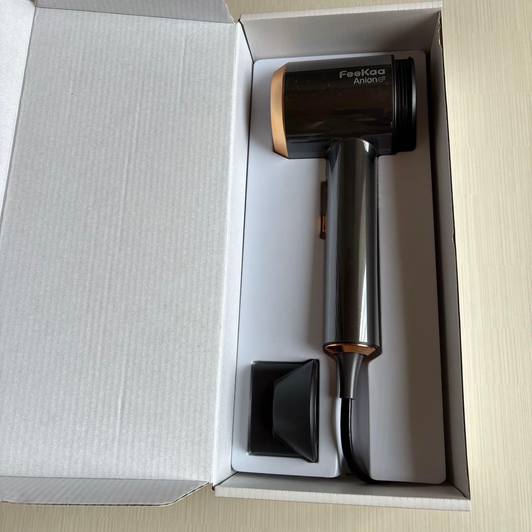 Feekaa ドライヤー 大風量 速乾 軽量 低騒音 低温 ブラック