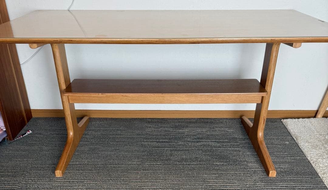 値下げ★天板保護あり★無印良品 リビングでもダイニングでも使えるテーブル