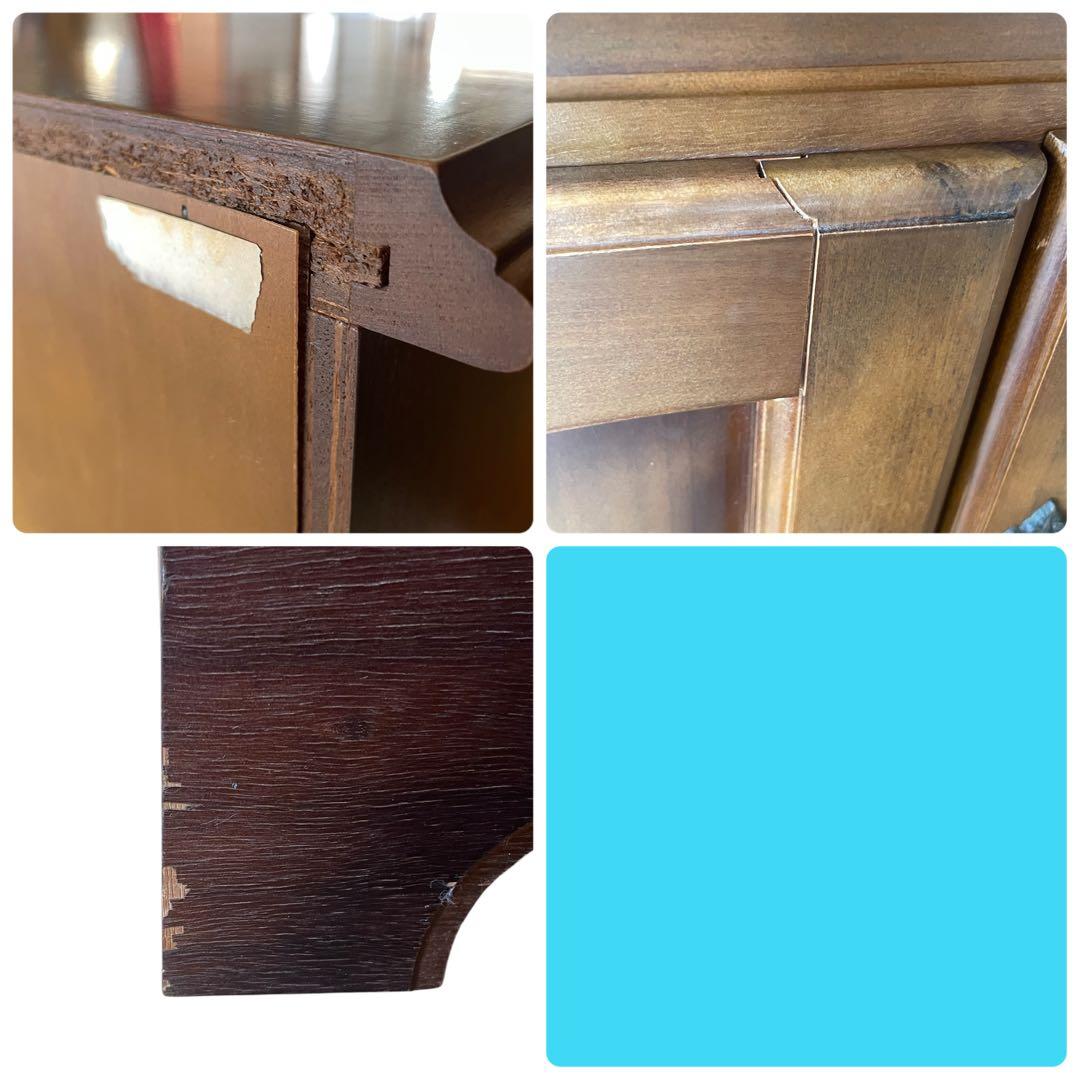 【希少】カリモク コロニアル ライティングビューロー デスク チェスト 木製