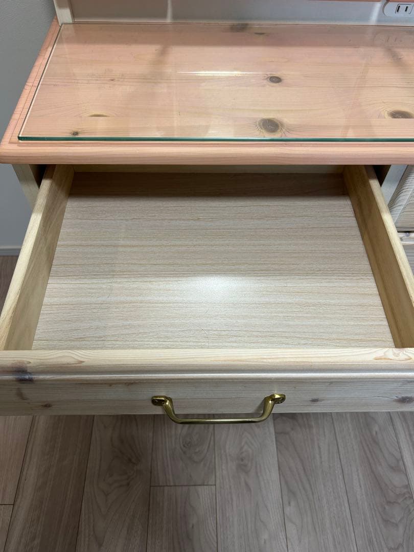 ‼️半額以下‼️ドレッサー 三面鏡 北欧 ピンク ナチュラル テーブル デスク 鏡台