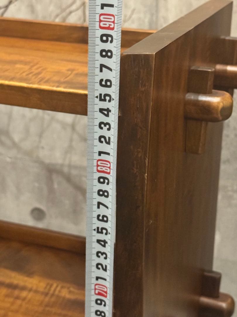 (15) 楔棚 昭和レトロ 当時物 ラック インテリア くさび式　楔式 本棚