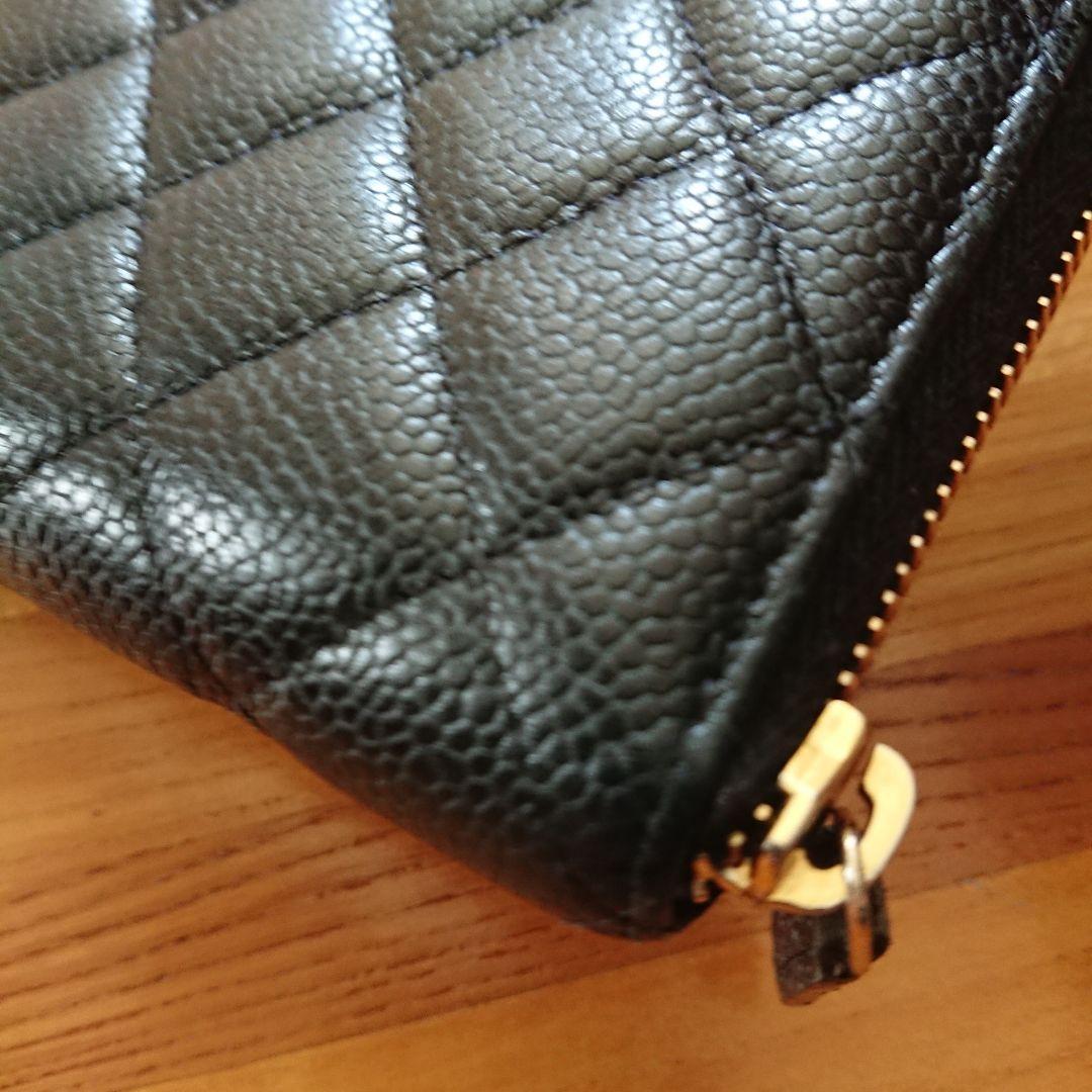 シャネル　CHANEL　ラウンドファスナー　長財布