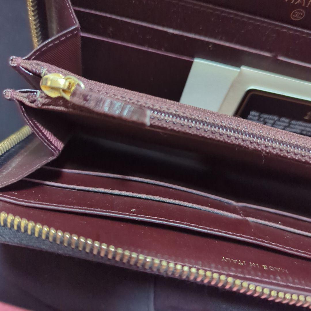 シャネル　CHANEL　ラウンドファスナー　長財布