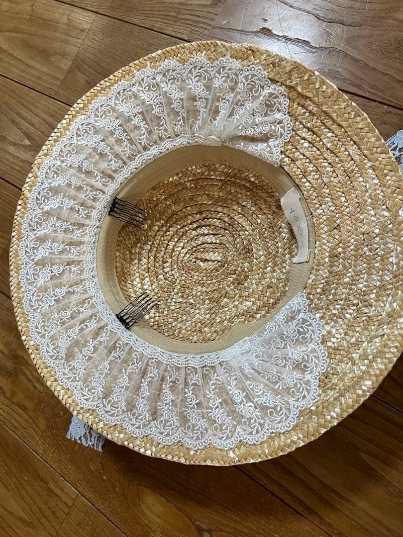 【最終価格】シュエット ハンドメイド 麦わら クラシカルロリータ