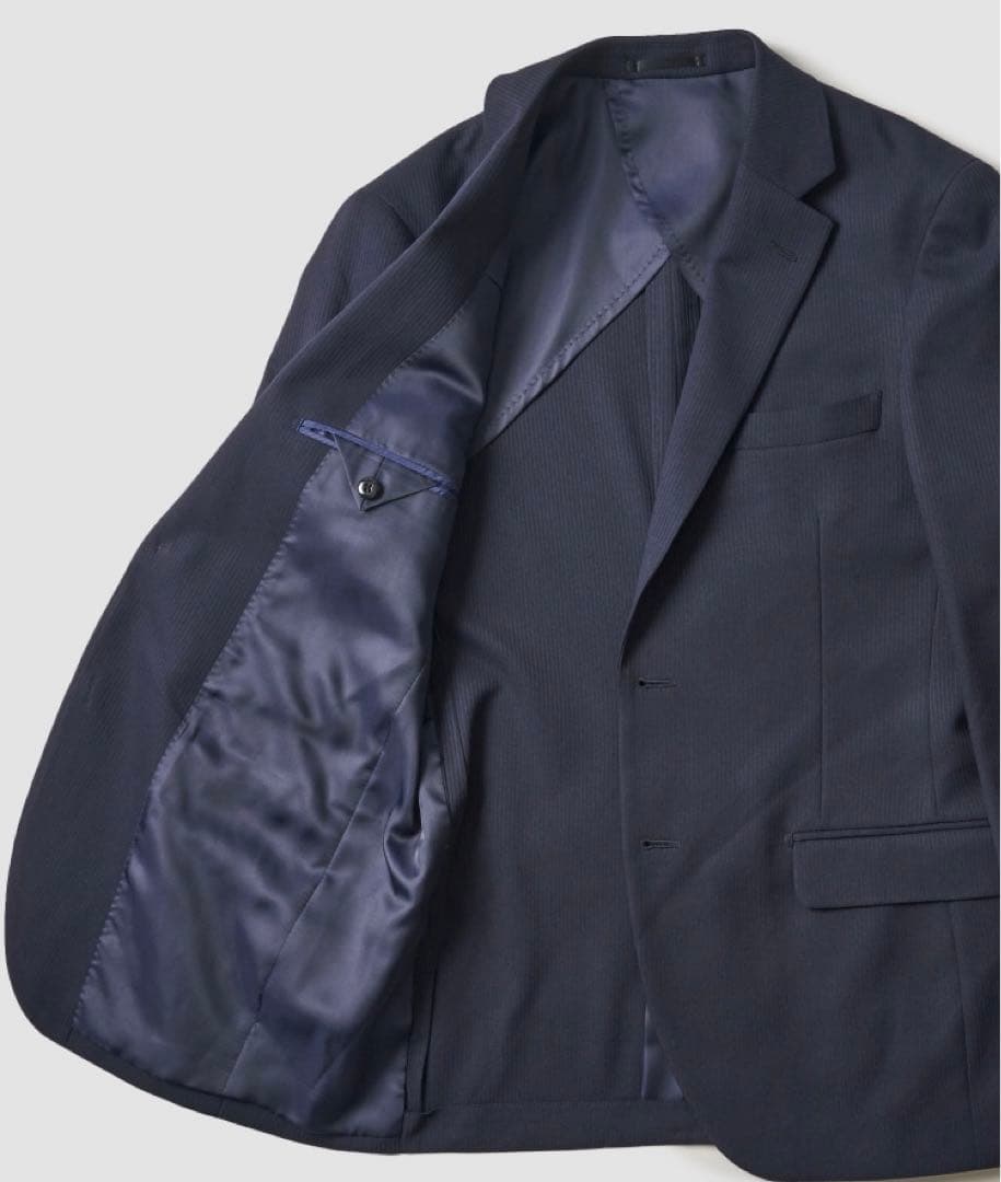 TETE HOMME 家庭洗濯可能なスタイリッシュスーツ　ネイビー