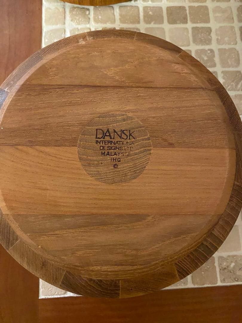 値下げ中‼️DANSK ダンスク　木製マレーシア製　チーク サラダボウル３点セット