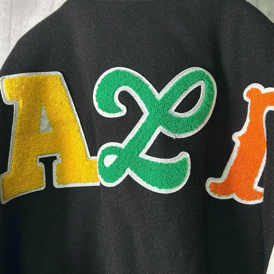 完売品 DUALISM multi font varsity jacket