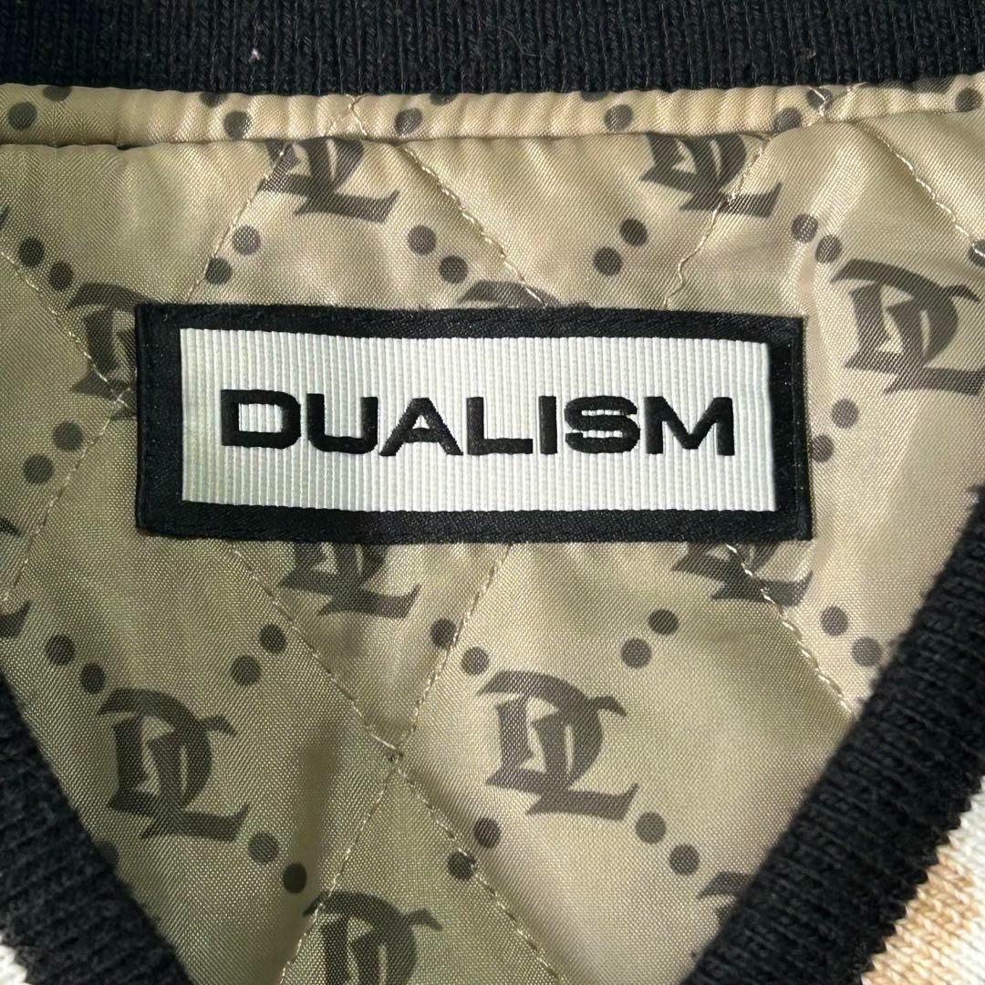 完売品 DUALISM multi font varsity jacket