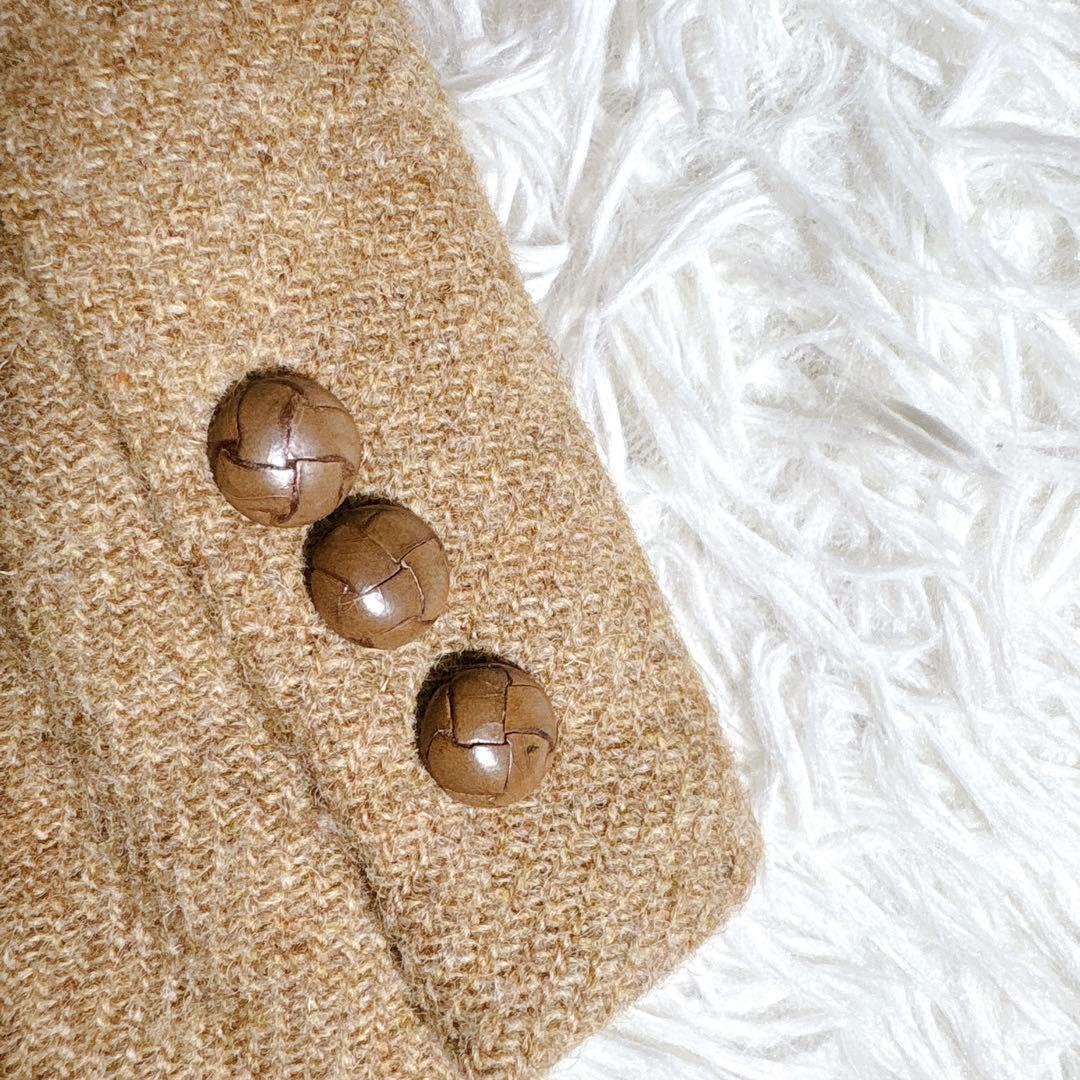 希少 ハリスツイード テーラードジャケット 英国製生地 レディースL〜XL